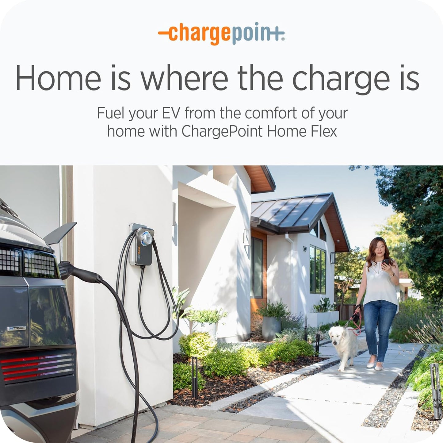 Homeflex Level 2 EV Charger J1772 - Fast Smart Battery Power Charging at Home for Electric Automobile Vehicles