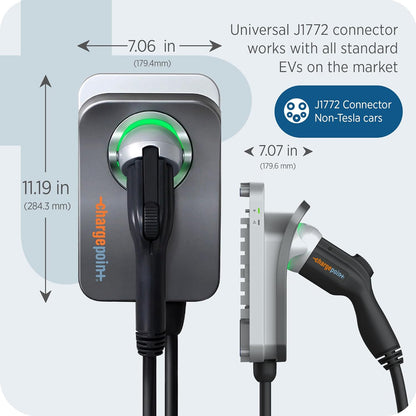 Homeflex Level 2 EV Charger J1772 - Fast Smart Battery Power Charging at Home for Electric Automobile Vehicles