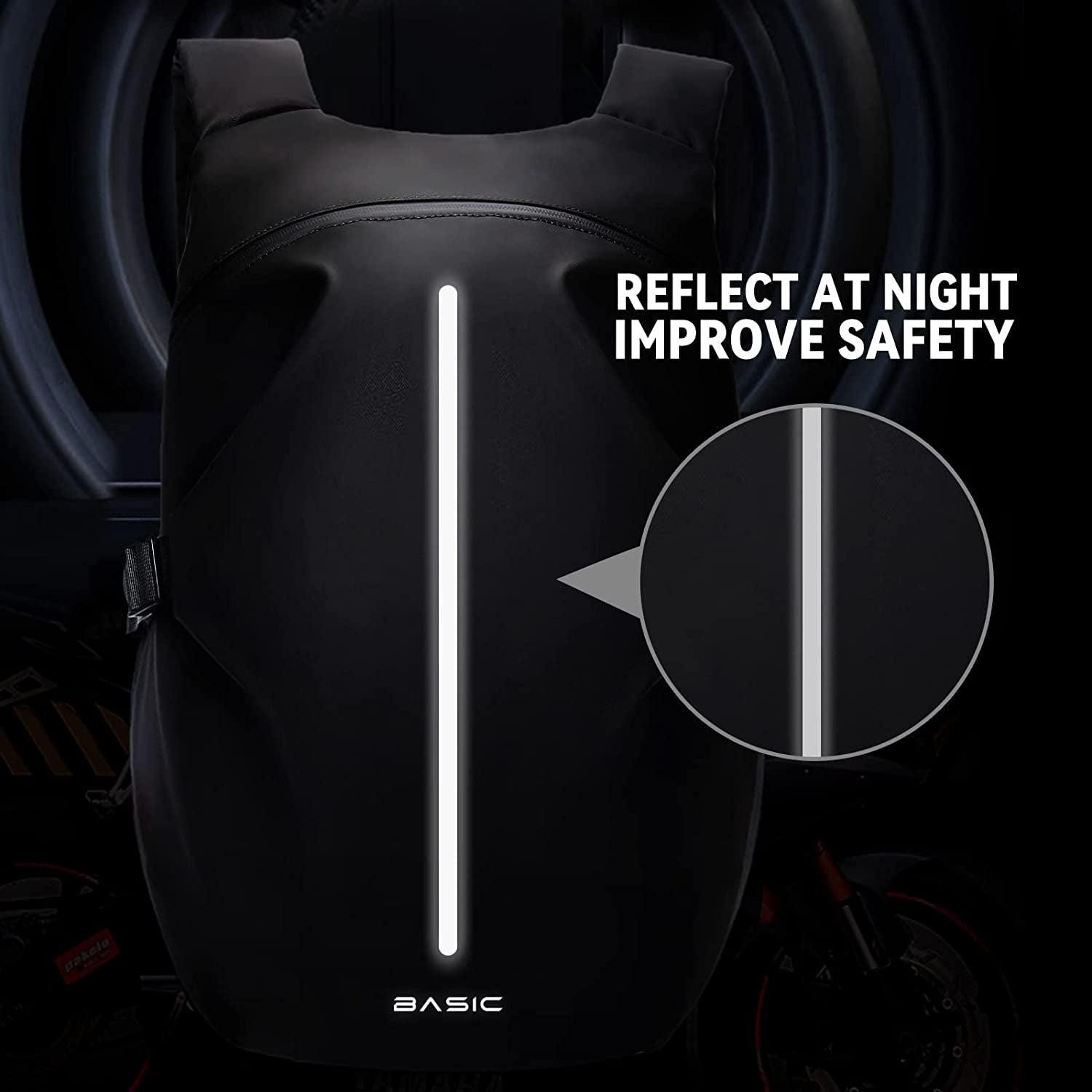 Motorcycle Backpack, Motorcycle Backpacks for Men and Women, Waterproof Motorcycle Backpack, Helmet Bag Bookbag for Riding, Outing